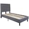 Flash Furniture Roxbury Twin Platform Bed, Light Gray SL-BK5-T-LG-GG - alternate 5